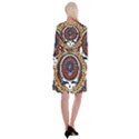 Grateful Dead Long Sleeve Velvet Front Wrap Dress View2