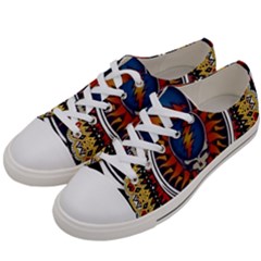 Grateful Dead Women s Low Top Canvas Sneakers by Jancukart