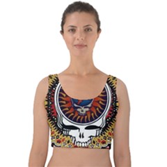 Grateful Dead Velvet Crop Top