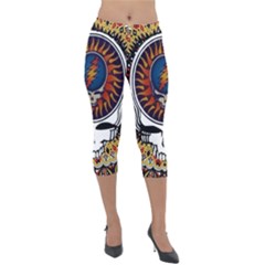 Grateful Dead Lightweight Velour Capri Leggings 