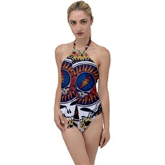 Grateful Dead Go With The Flow One Piece Swimsuit by Jancukart