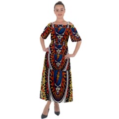 Grateful Dead Shoulder Straps Boho Maxi Dress 