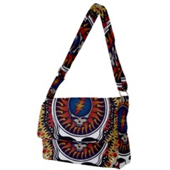 Grateful Dead Full Print Messenger Bag (l) by Jancukart