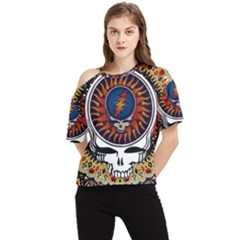 Grateful Dead One Shoulder Cut Out Tee