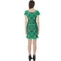 Beautiful Tropical Orchids Blooming Over Earth In Peace Short Sleeve Skater Dress View2