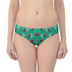 Beautiful Tropical Orchids Blooming Over Earth In Peace Hipster Bikini Bottoms by pepitasart