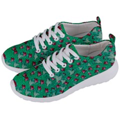 Beautiful Tropical Orchids Blooming Over Earth In Peace Men s Lightweight Sports Shoes by pepitasart