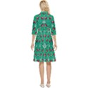 Beautiful Tropical Orchids Blooming Over Earth In Peace Classy Knee Length Dress View4