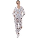 Brown Coffee Beans Pattern Women s Tracksuit View1