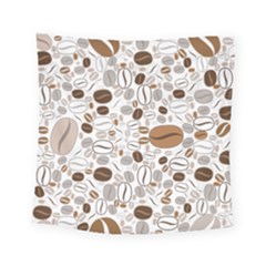 Brown Coffee Beans Pattern Square Tapestry (small)