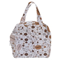 Brown Coffee Beans Pattern Boxy Hand Bag