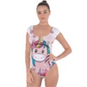 Cartoon Unicorn Fantasy Short Sleeve Leotard  View1