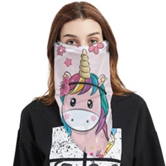 Cartoon Unicorn Fantasy Face Covering Bandana (triangle)