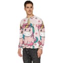 Cartoon Unicorn Fantasy Men s Fleece Sweatshirt View2