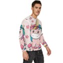 Cartoon Unicorn Fantasy Men s Fleece Sweatshirt View3