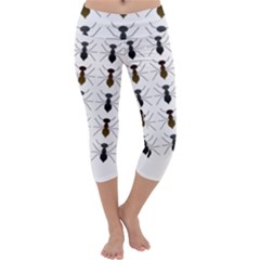 Ant Insect Pattern Cartoon Ants Capri Yoga Leggings by Ravend