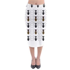 Ant Insect Pattern Cartoon Ants Midi Pencil Skirt by Ravend