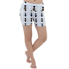 Ant Insect Pattern Cartoon Ants Lightweight Velour Yoga Shorts by Ravend