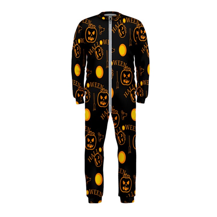 Halloween Background Pattern OnePiece Jumpsuit (Kids)