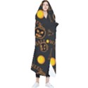 Halloween Background Pattern Wearable Blanket View1