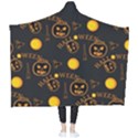 Halloween Background Pattern Wearable Blanket View2