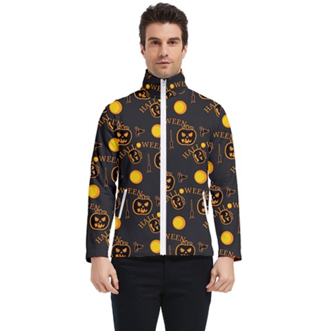 Halloween Background Pattern Men s Bomber Jacket by Ravend