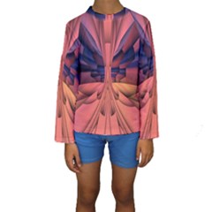 Pattern Colorful Background Abstarct Kids  Long Sleeve Swimwear by Ravend