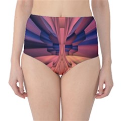 Pattern Colorful Background Abstarct Classic High-waist Bikini Bottoms by Ravend