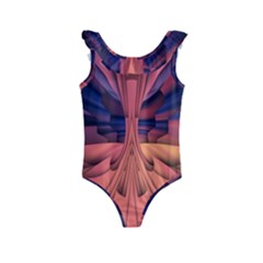 Pattern Colorful Background Abstarct Kids  Frill Swimsuit by Ravend