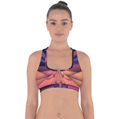 Pattern Colorful Background Abstarct Cross Back Hipster Bikini Top  by Ravend