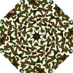 Camouflage Print Pattern Hook Handle Umbrellas (small) by Ravend