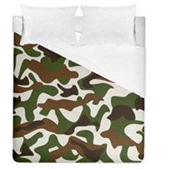 Camouflage Print Pattern Duvet Cover (queen Size) by Ravend