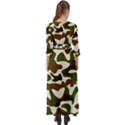 Camouflage Print Pattern Button Up Boho Maxi Dress View2