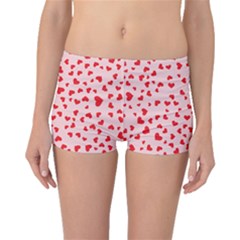 Hearts Valentine Heart Pattern Boyleg Bikini Bottoms by Ravend