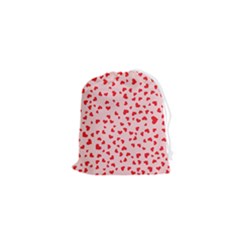 Hearts Valentine Heart Pattern Drawstring Pouch (xs) by Ravend