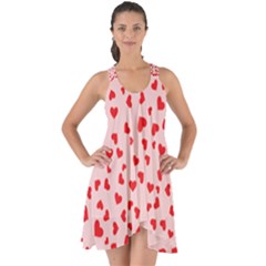 Hearts Valentine Heart Pattern Show Some Back Chiffon Dress by Ravend