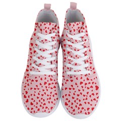 Hearts Valentine Heart Pattern Men s Lightweight High Top Sneakers by Ravend