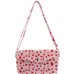 Hearts Valentine Heart Pattern Removable Strap Clutch Bag by Ravend