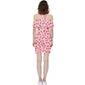 Hearts Valentine Heart Pattern Shoulder Frill Bodycon Summer Dress View4