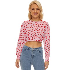 Hearts Valentine Heart Pattern Lightweight Long Sleeve Sweatshirt by Ravend