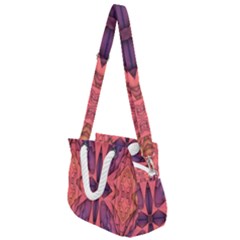 Pattern Colorful Background Rope Handles Shoulder Strap Bag by Ravend