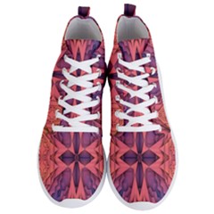 Pattern Colorful Background Men s Lightweight High Top Sneakers by Ravend