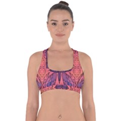 Pattern Colorful Background Cross Back Hipster Bikini Top 