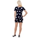 Pattern Girly Diamond Princess Short Sleeve Asymmetric Mini Dress View2