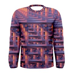 Abstract Pattern Colorful Background Men s Long Sleeve Tee by Ravend