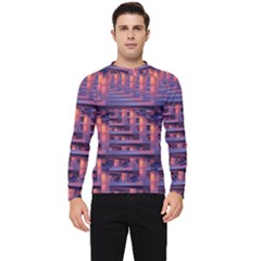 Abstract Pattern Colorful Background Men s Long Sleeve Rash Guard by Ravend