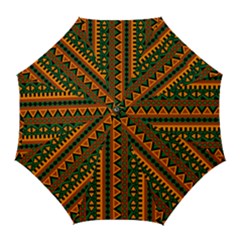 African Pattern Texture Golf Umbrellas by Ravend