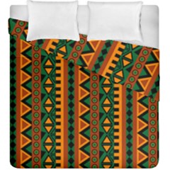 African Pattern Texture Duvet Cover Double Side (king Size) by Ravend