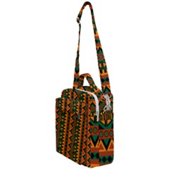 African Pattern Texture Crossbody Day Bag by Ravend