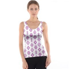 Geometric Pattern Purple Pattern Tank Top by Ravend